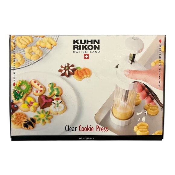 Kuhn Rikon Clear Cookie Press – 14 Disks – Model 2460 – Original Box & Instructi - Picture 1 of 5